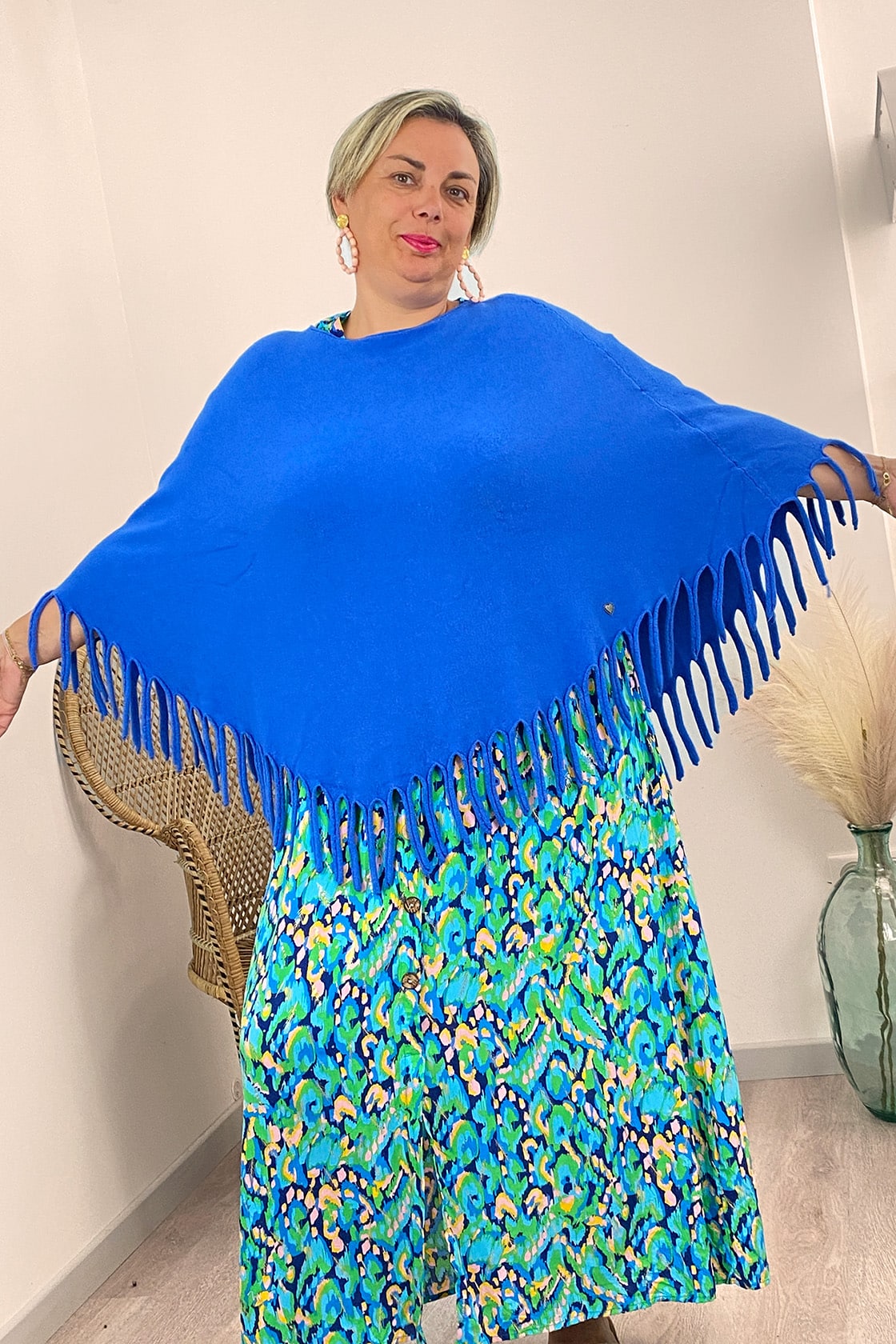 poncho grande taille femme