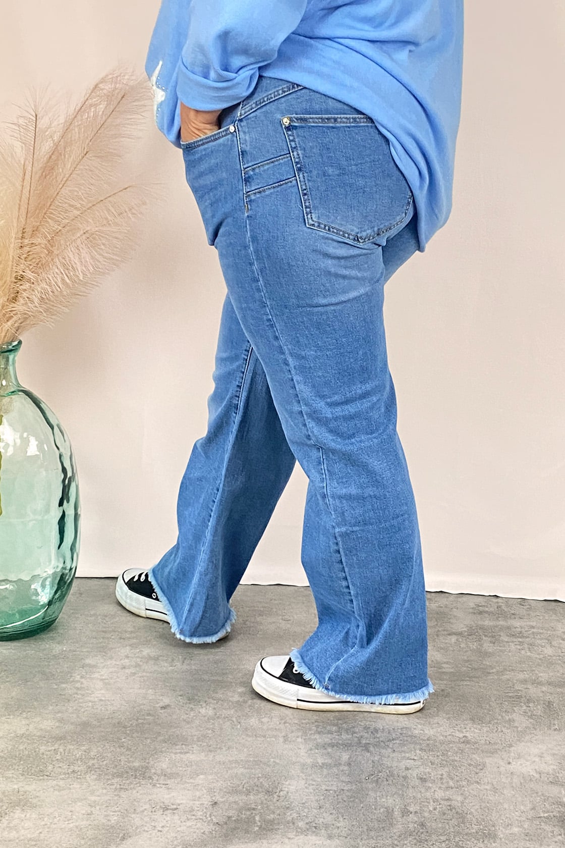 jeans femme grande taille adam bleu