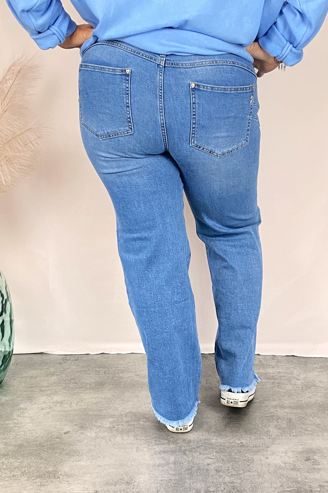 jeans femme grande taille adam bleu