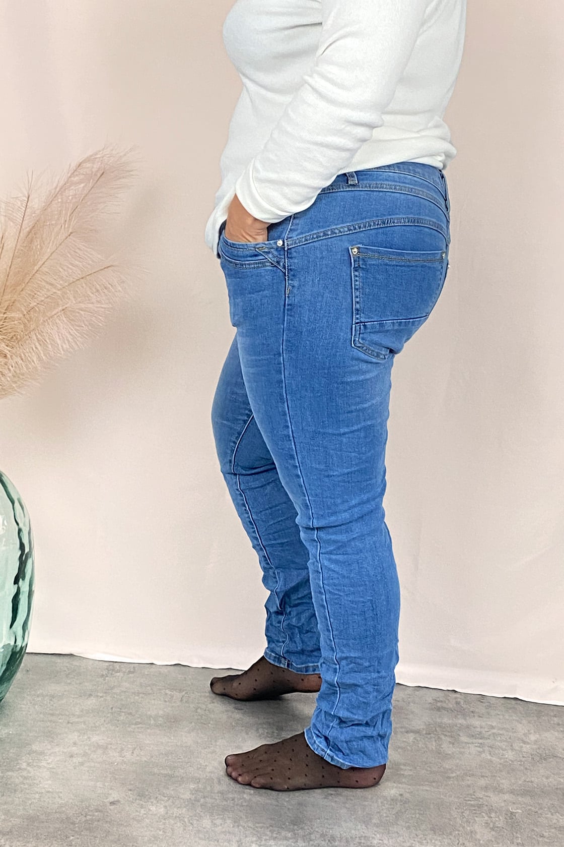 jeans femme grande taille ernest bleu