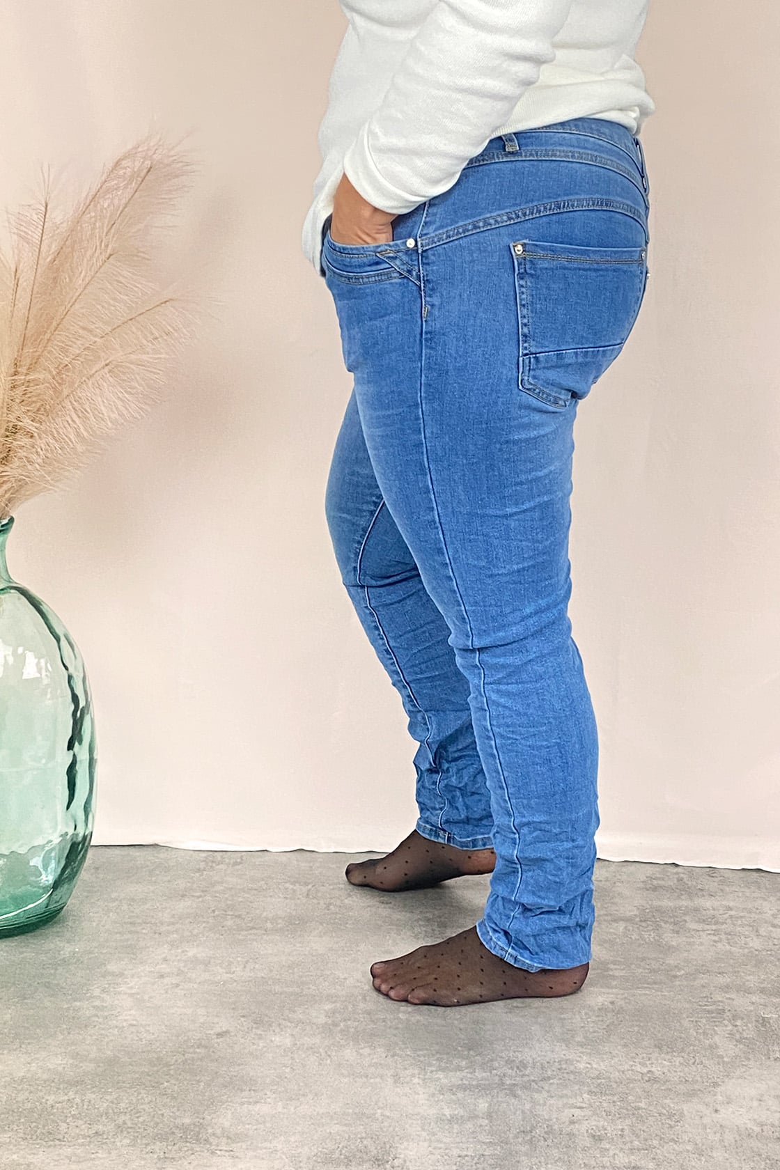 jeans femme grande taille ernest bleu