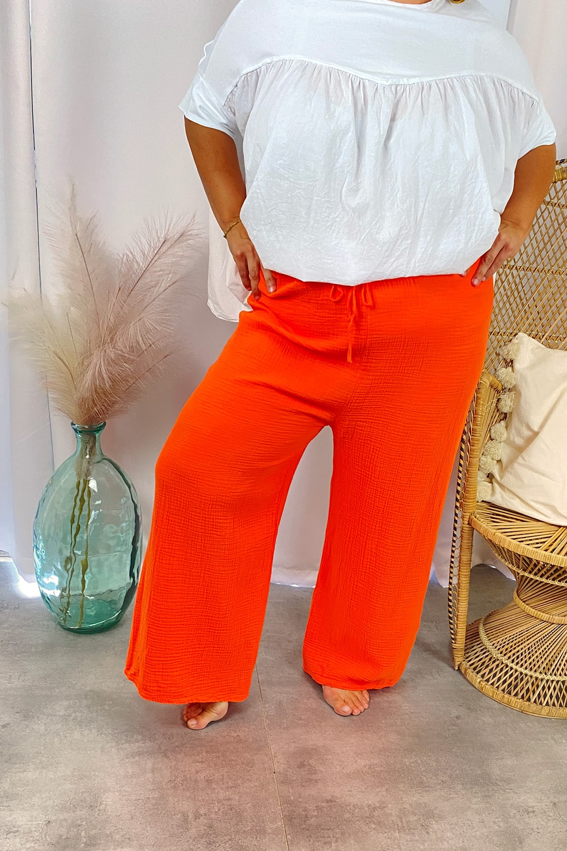 pantalon louis orange